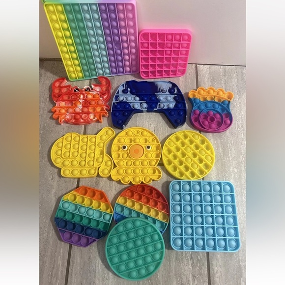 Colorful Pop It Fidget Toy Set - Picture 2 of 3